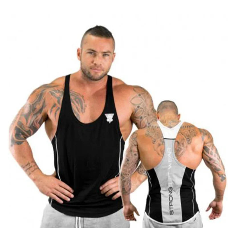 Débardeur de Musculation Homme Coton et Polyester Sport