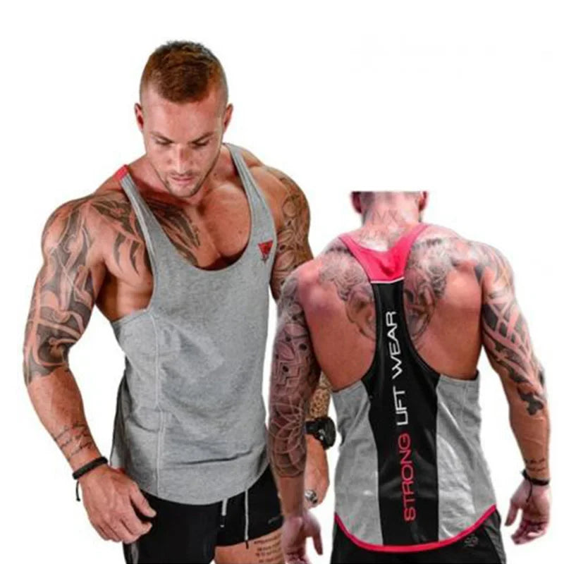 Débardeur de Musculation Homme Coton et Polyester Sport