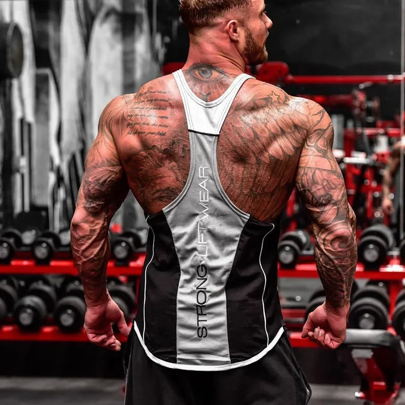 Débardeur de Musculation Homme Coton et Polyester Sport
