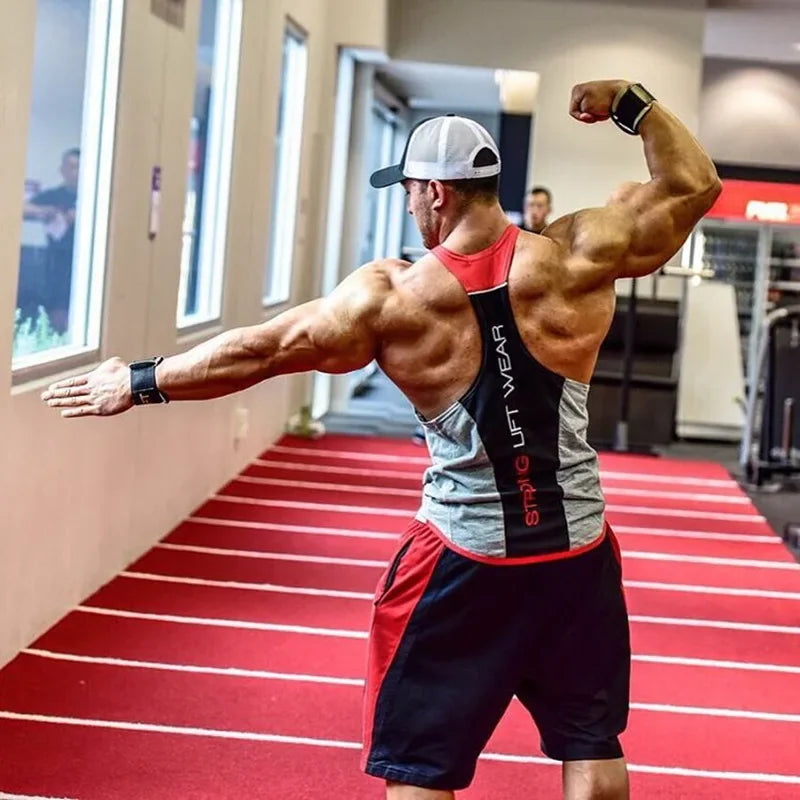 Débardeur de Musculation Homme Coton et Polyester Sport