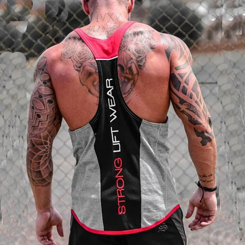 Débardeur de Musculation Homme Coton et Polyester Sport