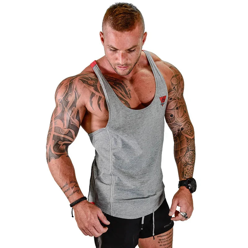 Débardeur de Musculation Homme Coton et Polyester Sport