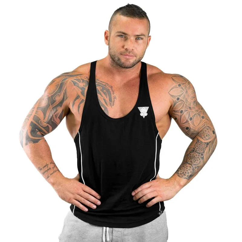 Débardeur de Musculation Homme Coton et Polyester Sport