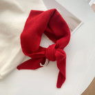 Écharpe Triangle Tricotée en Laine pour Femme