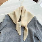Écharpe Triangle Tricotée en Laine pour Femme