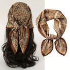 Foulard Carré 70×70 Cm Effet Soie Pashmina Mode