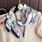 Foulard Carré 70×70 Cm Effet Soie Pashmina Mode
