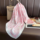 Foulard Carré 70×70 Cm Effet Soie Pashmina Mode