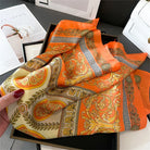 Foulard Carré 70×70 Cm Effet Soie Pashmina Mode