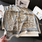 Foulard Carré 70×70 Cm Effet Soie Pashmina Mode