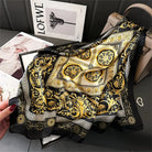 Foulard Carré 70×70 Cm Effet Soie Pashmina Mode