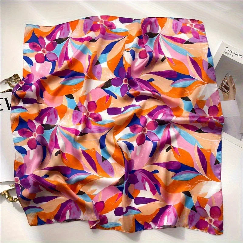Foulard Carré Graffiti en Polyester 70×70 cm