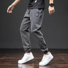 Jean Cargo Baggy Homme Taille Élastique Pantalon Sarouel Denim