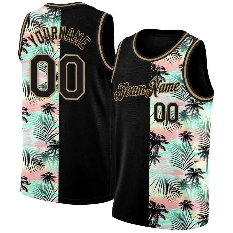 Maillot de Basket Imprimé 3D Nom et Numéro Personnalisable Polyester