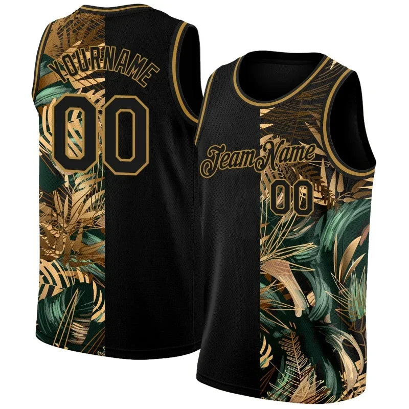 Maillot de Basket Imprimé 3D Nom et Numéro Personnalisable Polyester