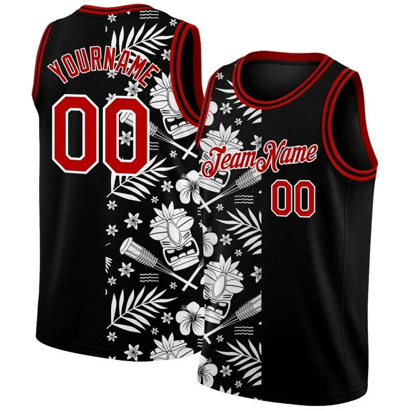 Maillot de Basket Imprimé 3D Nom et Numéro Personnalisable Polyester