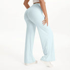 Pantalon Yoga Taille Mi-Haute en Nylon Extensible Peau Nue
