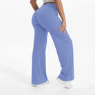 Pantalon Yoga Taille Mi-Haute en Nylon Extensible Peau Nue
