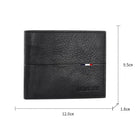 Portefeuille Court Homme Slim en Cuir PU Porte-Carte