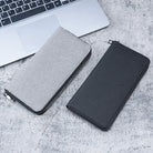 Portefeuille Zippé Long pour Homme Multi-Cartes Grande Capacité
